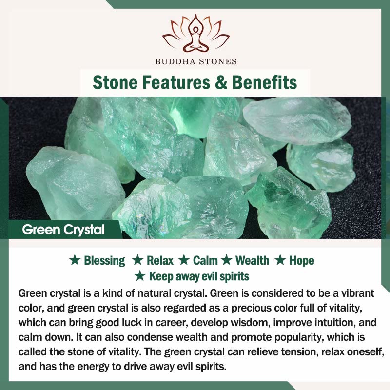 Bracciale Buddha Stones Green Phantom Green Crystal Confidence