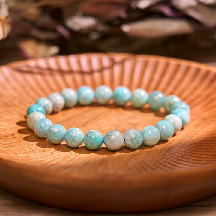 Braccialetto di supporto per l'equilibrio calmo della serie verde Buddha Stones Love Self