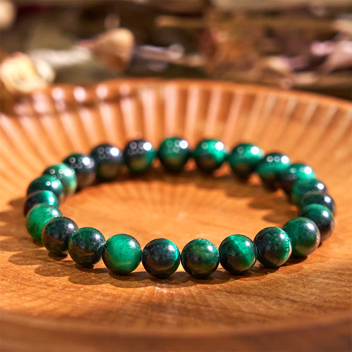Braccialetto di supporto per l'equilibrio calmo della serie verde Buddha Stones Love Self