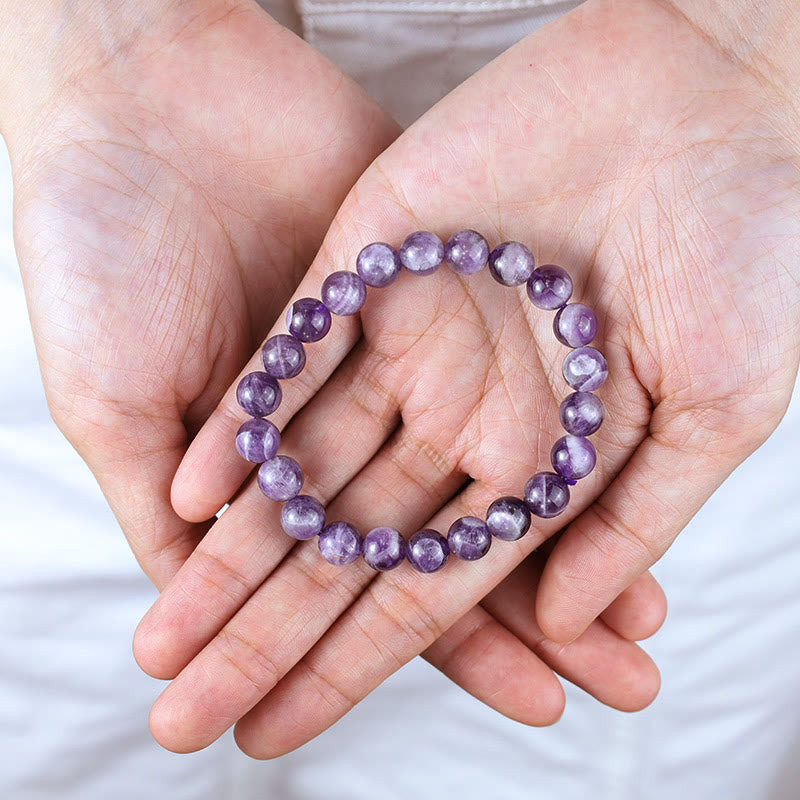 Braccialetto Buddha Stones Keep Calm Purple Series Healing Love