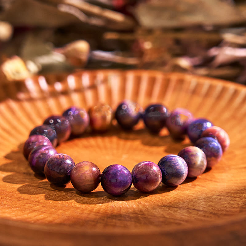Braccialetto Buddha Stones Keep Calm Purple Series Healing Love