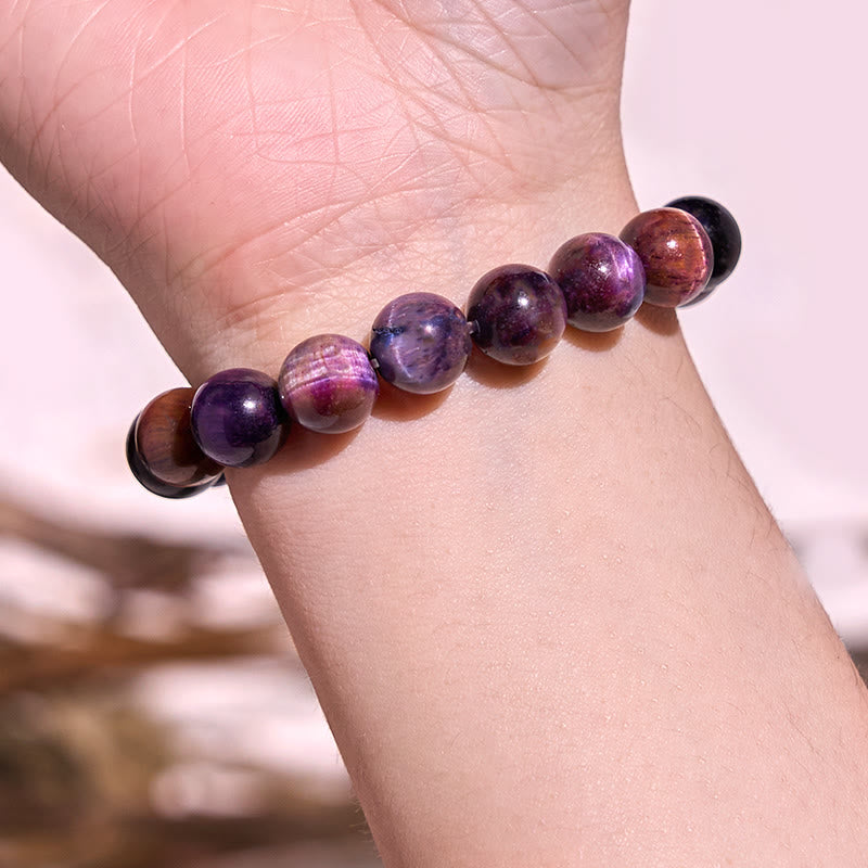Braccialetto Buddha Stones Keep Calm Purple Series Healing Love