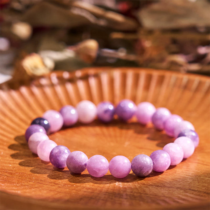 Braccialetto Buddha Stones Keep Calm Purple Series Healing Love