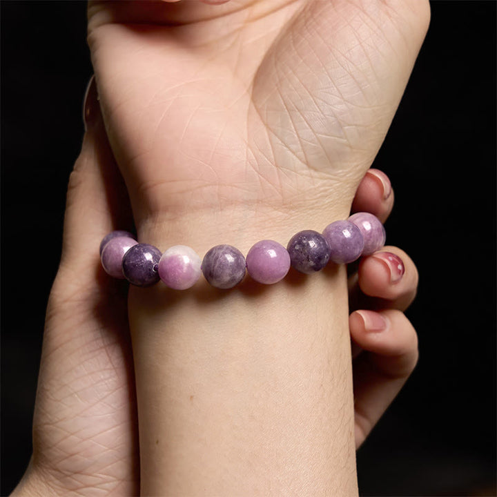 Braccialetto Buddha Stones Keep Calm Purple Series Healing Love