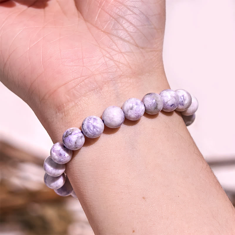Braccialetto Buddha Stones Keep Calm Purple Series Healing Love