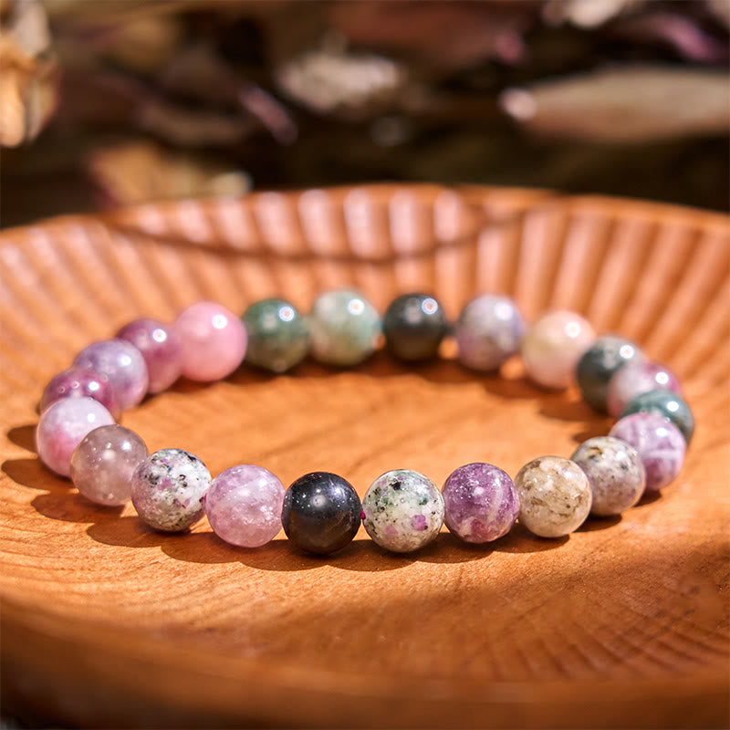 Braccialetto Buddha Stones Keep Calm Purple Series Healing Love
