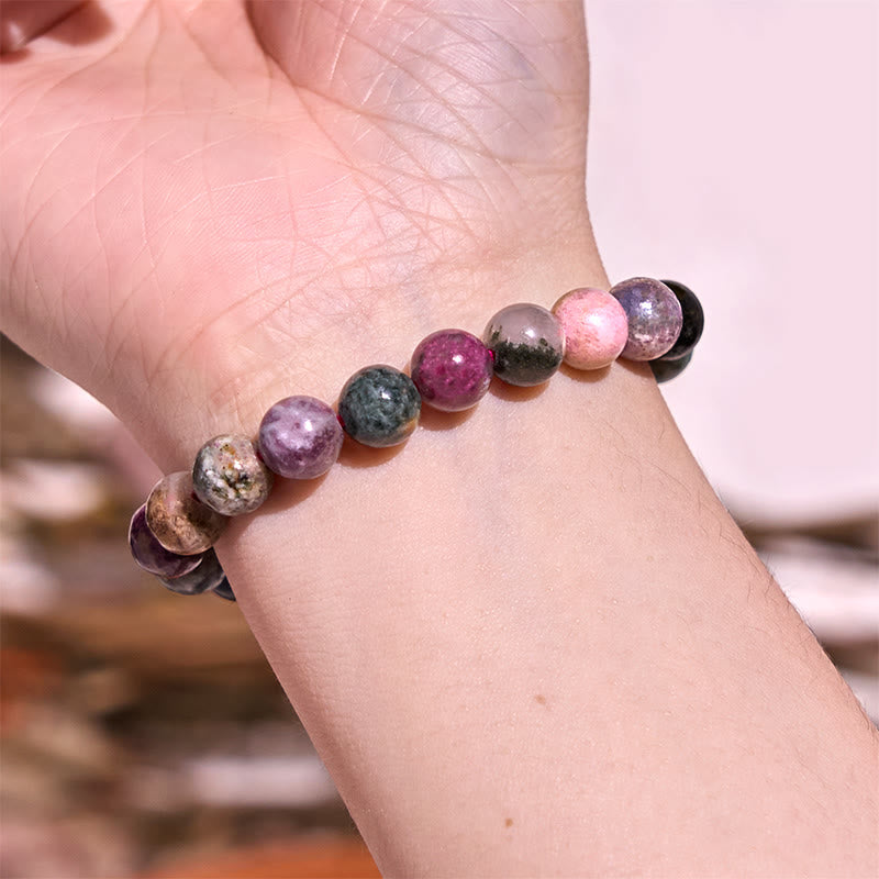 Braccialetto Buddha Stones Keep Calm Purple Series Healing Love