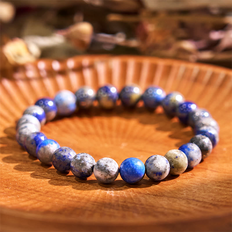 Bracciale Buddha Stones Let The Past Go Blue Series Calm Tranquility - Lazurite grigio-blu (circonferenza del polso: 14-16 cm) - image 31
