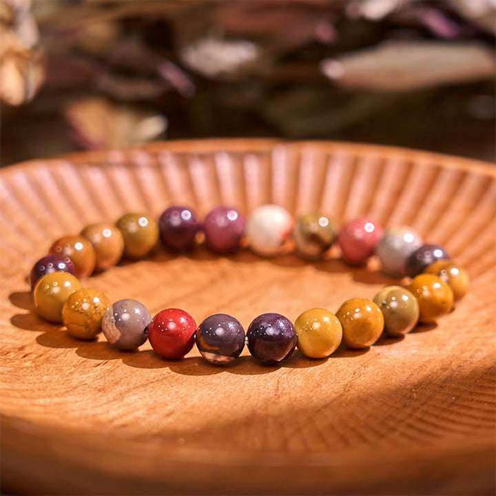Bracciale Buddha Stones Boost Vitality Warm Color Series Positive Courage