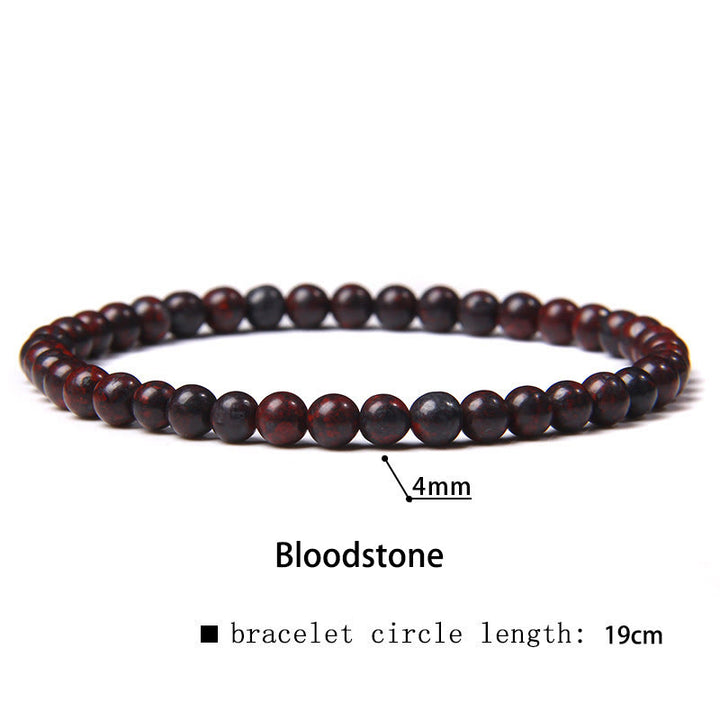Braccialetto di guarigione con perline di cristallo di varie pietre Buddha Stones da 4 mm