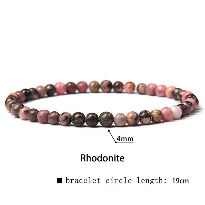 Braccialetto di guarigione con perline di cristallo di varie pietre Buddha Stones da 4 mm