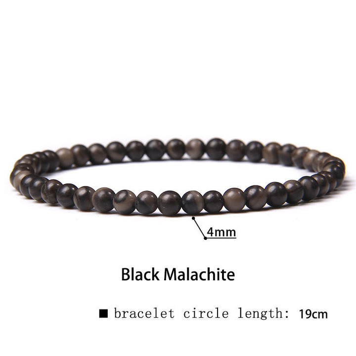 Braccialetto di guarigione con perline di cristallo di varie pietre Buddha Stones da 4 mm