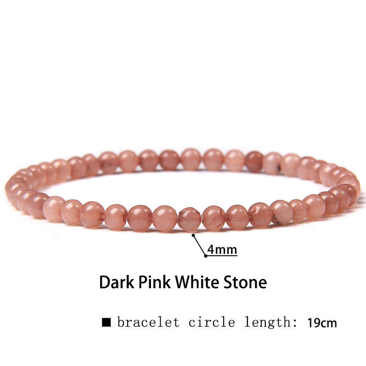 Braccialetto di guarigione con perline di cristallo di varie pietre Buddha Stones da 4 mm