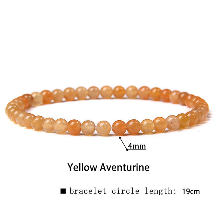 Braccialetto di guarigione con perline di cristallo di varie pietre Buddha Stones da 4 mm