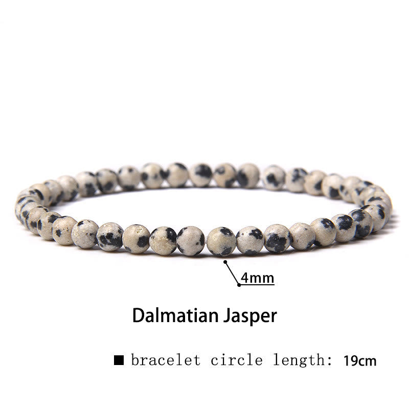 Braccialetto di guarigione con perline di cristallo di varie pietre Buddha Stones da 4 mm