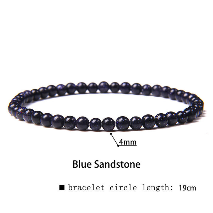 Braccialetto di guarigione con perline di cristallo di varie pietre Buddha Stones da 4 mm