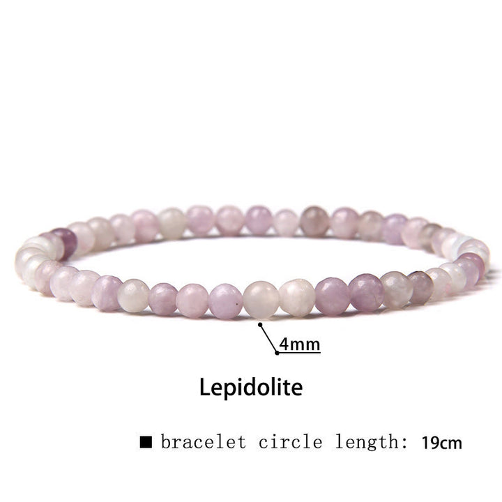 Braccialetto di guarigione con perline di cristallo di varie pietre Buddha Stones da 4 mm