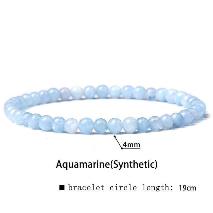 Braccialetto di guarigione con perline di cristallo di varie pietre Buddha Stones da 4 mm