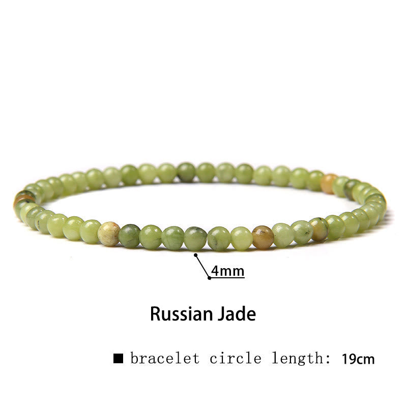 Braccialetto di guarigione con perline di cristallo di varie pietre Buddha Stones da 4 mm