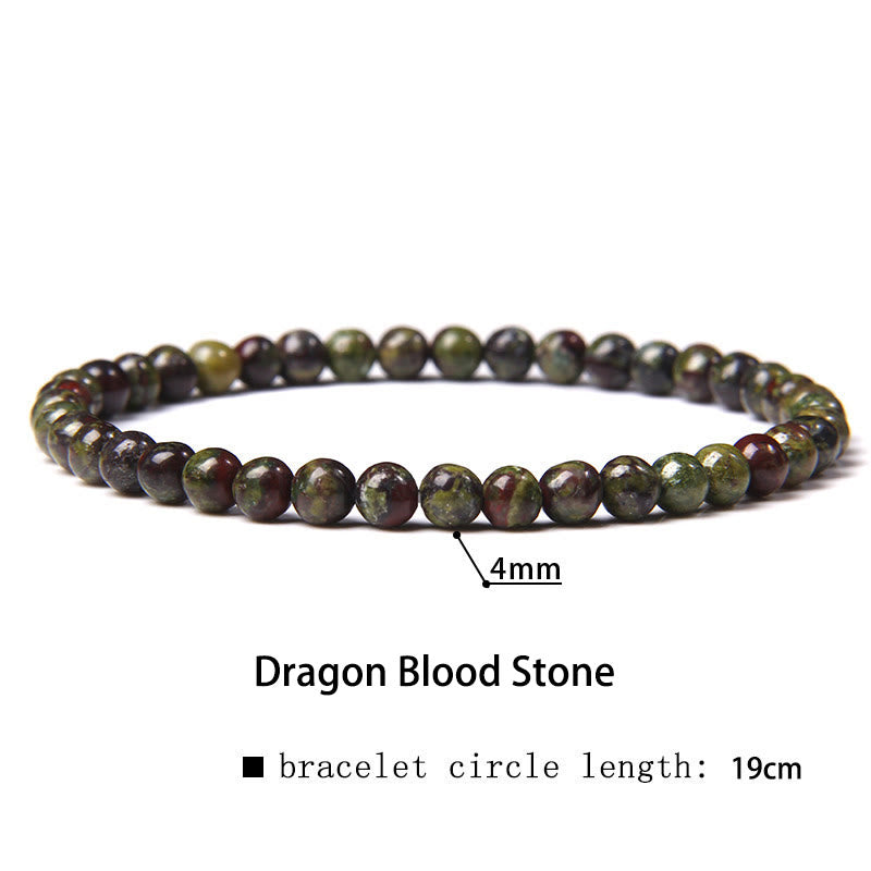 Braccialetto di guarigione con perline di cristallo di varie pietre Buddha Stones da 4 mm