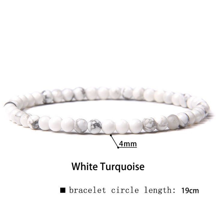 Braccialetto di guarigione con perline di cristallo di varie pietre Buddha Stones da 4 mm