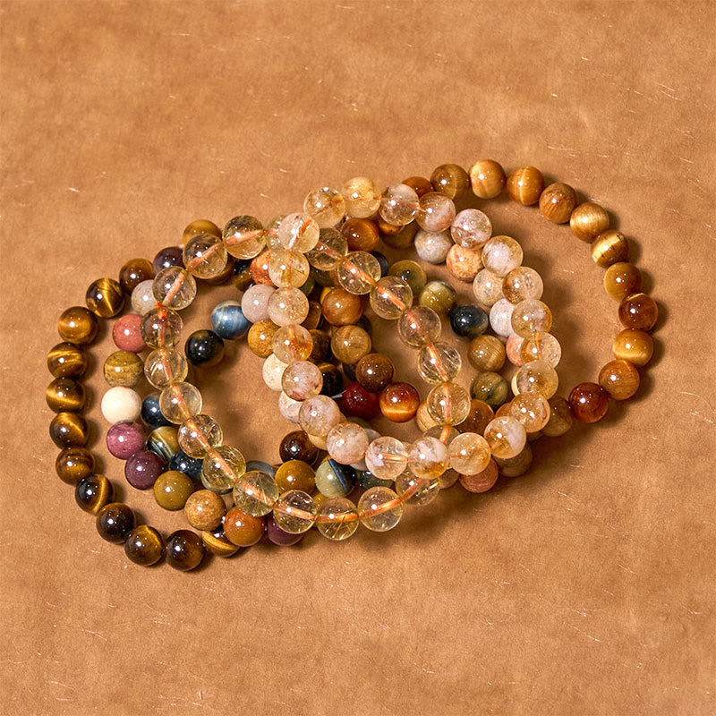 Braccialetto Buddha Stones Boost Confidence Yellow Series Happiness Positive