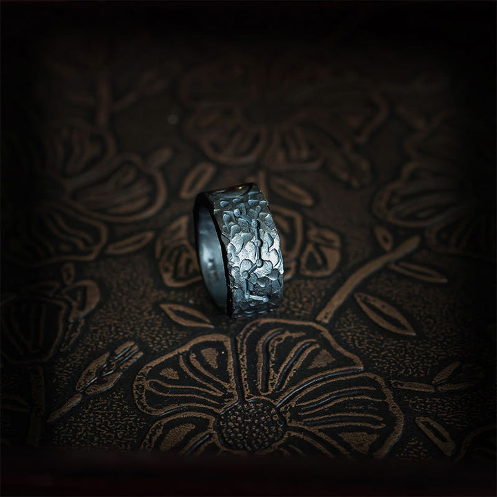 Anello in argento sterling 999 Buddha Stones simbolo dell'equilibrio Yin Yang - image 2