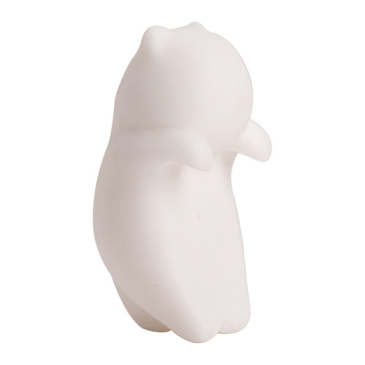 Buddha Stones Mini Hanging White Cat Tea Pet Ceramica Casa Scrivania Figurina Decorazione - image 13