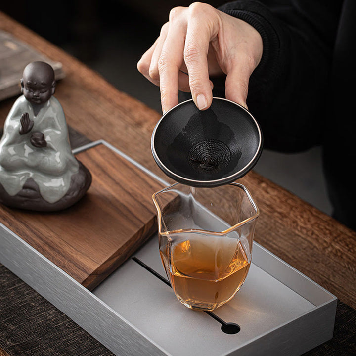 Buddha Stones Piccolo monaco Zen Cappello Colino Accessori da tè in ceramica Figurina Decorazione per la casa - image 17