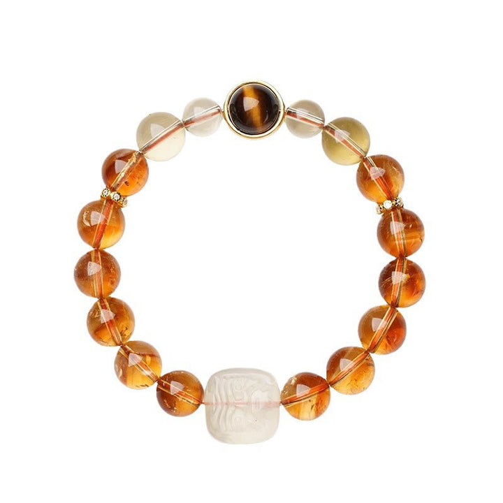 Bracciale Buddha Stones Topaz Zashi Lhamo Kindness