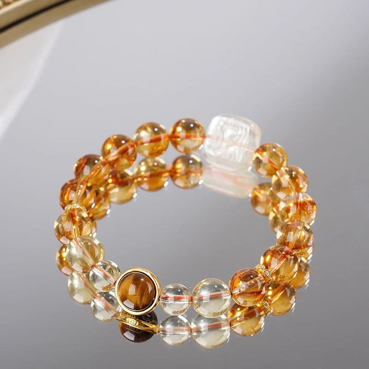 Bracciale Buddha Stones Topaz Zashi Lhamo Kindness