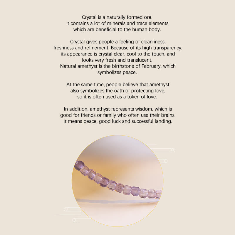 Bracciale Buddha Stones 2,5 mm Ametista naturale Perline ultrasottili Rame placcato oro 14k Inner Peace