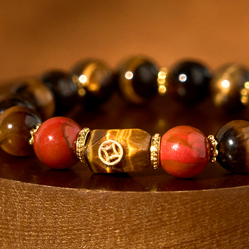 Braccialetto Buddha Stones Tiger Eye Coraggio