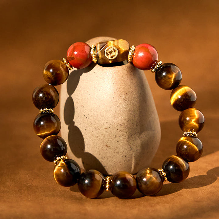 Braccialetto Buddha Stones Tiger Eye Coraggio