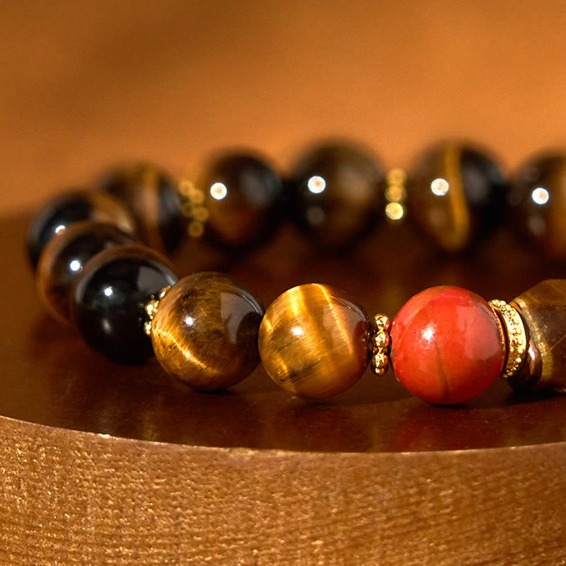 Braccialetto Buddha Stones Tiger Eye Coraggio