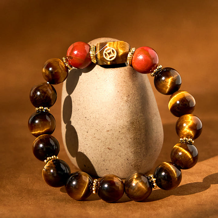 Braccialetto Buddha Stones Tiger Eye Coraggio