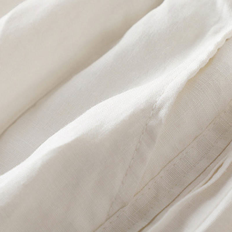 Pantaloni da donna a gamba larga in rayon con pieghe laterali e tasche, Buddha Stones Casual a tinta unita. - image 14