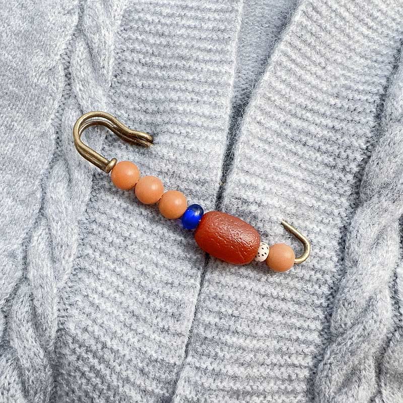 Spilla Buddha Stones Bodhi Seed Agata Calma Armonia