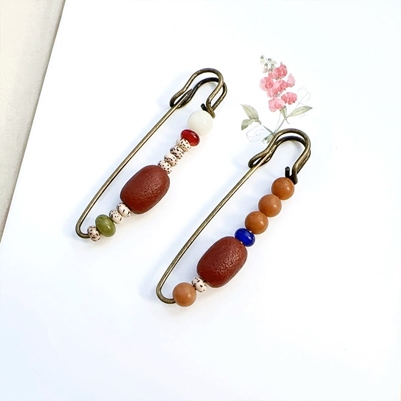 Spilla Buddha Stones Bodhi Seed Agata Calma Armonia