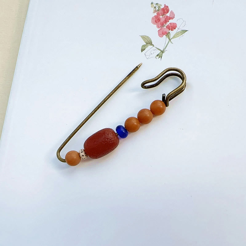 Spilla Buddha Stones Bodhi Seed Agata Calma Armonia