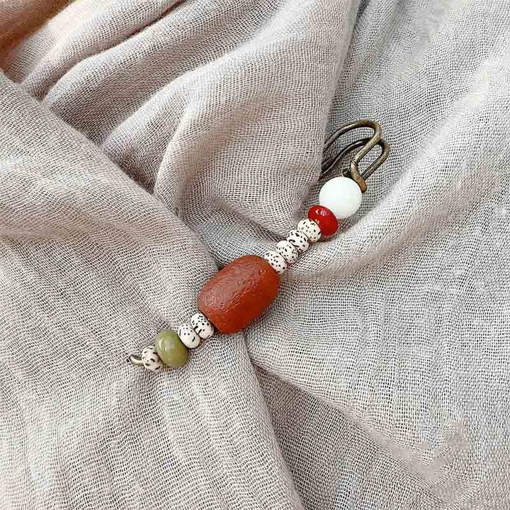 Spilla Buddha Stones Bodhi Seed Agata Calma Armonia