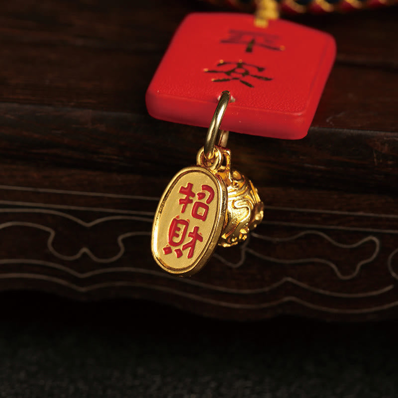 Buddha Stones Zucca Fu Carattere Sicuro E Buona Fortuna Decorazione Appesa per Auto