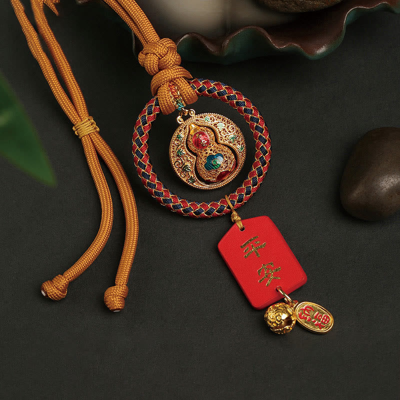 Buddha Stones Zucca Fu Carattere Sicuro E Buona Fortuna Decorazione Appesa per Auto