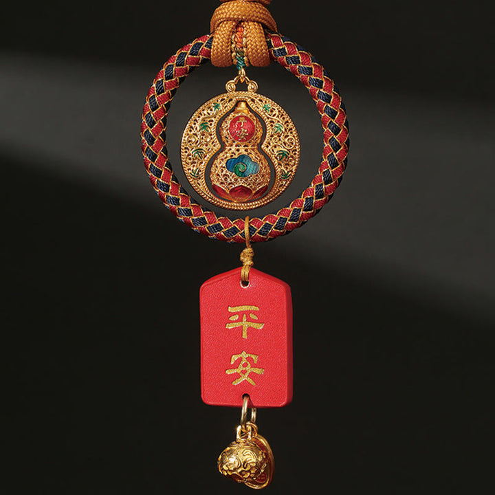 Buddha Stones Zucca Fu Carattere Sicuro E Buona Fortuna Decorazione Appesa per Auto