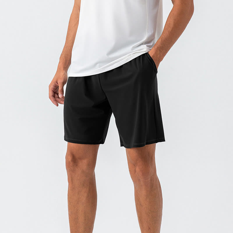 Pantaloncini sportivi da uomo Buddha Stones, casual, traspiranti, larghi, in nylon, ad asciugatura rapida, con tasche - image 8