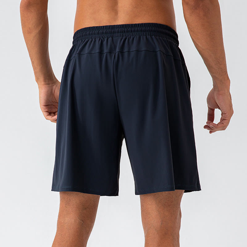 Pantaloncini sportivi da uomo Buddha Stones, casual, traspiranti, larghi, in nylon, ad asciugatura rapida, con tasche - image 1