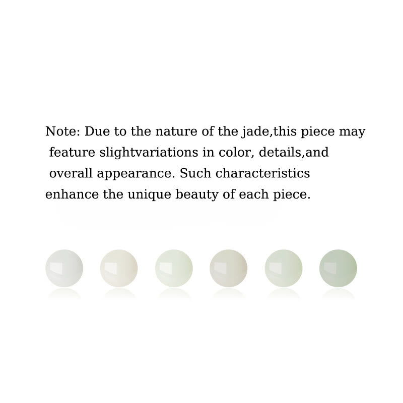Buddha Stones 925 Sterling Silver Hetian Giada Bianca Coniglio Crescent Moon Luck Collana Pendente - image 14