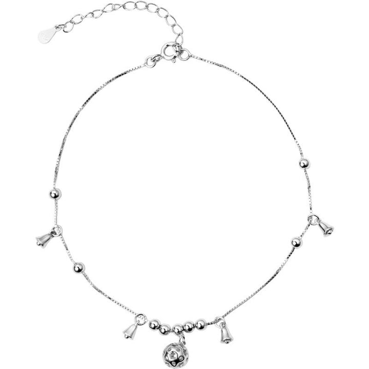 Buddha Stones 925 Sterling Silver Antiquity Bell Protection Cavigliera - image 10
