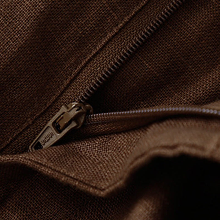 Pantaloni da donna a gamba larga con tasche e design semplice a cerniera, ispirati al modello Buddha Stones, per l'estate. - image 64