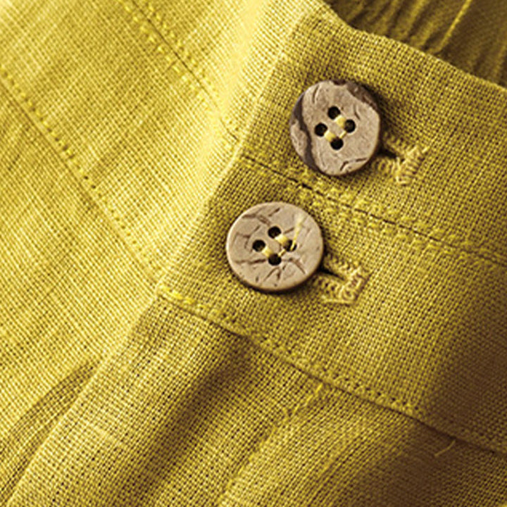 Pantaloni da donna a gamba larga con tasche e design semplice a cerniera, ispirati al modello Buddha Stones, per l'estate. - image 52